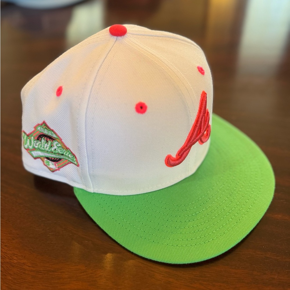 New Era Atlanta Braves World Series Watermelon colored Cap